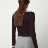 Long Sleeve T-Shirt with Gathering