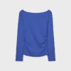 Long Sleeve T-Shirt with Gathering
