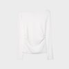 Long Sleeve T-Shirt with Gathering