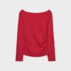 Long Sleeve T-Shirt with Gathering