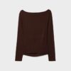 Long Sleeve T-Shirt with Gathering