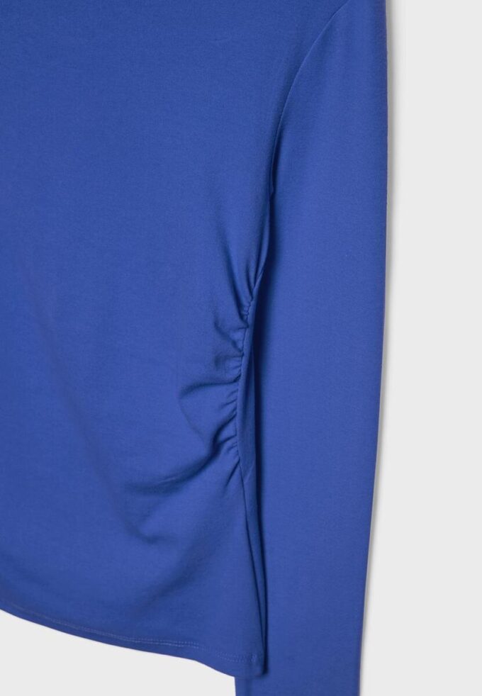 Long Sleeve T-Shirt with Gathering