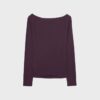 Long Sleeve T-Shirt with Gathering