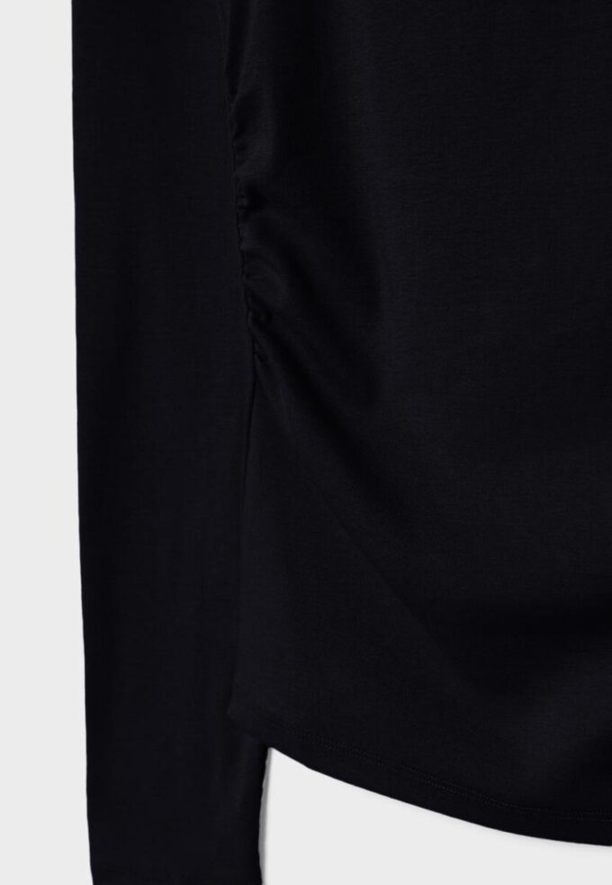 Long Sleeve T-Shirt with Gathering
