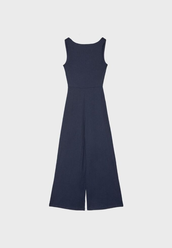 Long Sleeveless Straight Jumpsuit Long Sleeveless Straight Jumpsuit