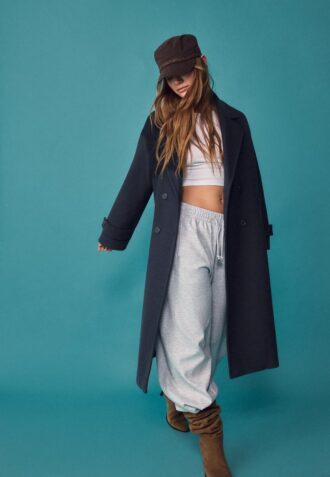 Long Soft-Touch Oversize Coat Long Soft-Touch Oversize Coat