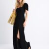 Loose-Fitting Maxi Dress with Criss-Cross Back Loose-Fitting Maxi Dress with Criss-Cross Back