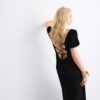 Loose-Fitting Maxi Dress with Criss-Cross Back Loose-Fitting Maxi Dress with Criss-Cross Back