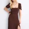 Loose-Fitting Maxi Dress with Criss-Cross Back Loose-Fitting Maxi Dress with Criss-Cross Back
