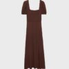 Loose-Fitting Maxi Dress with Criss-Cross Back Loose-Fitting Maxi Dress with Criss-Cross Back