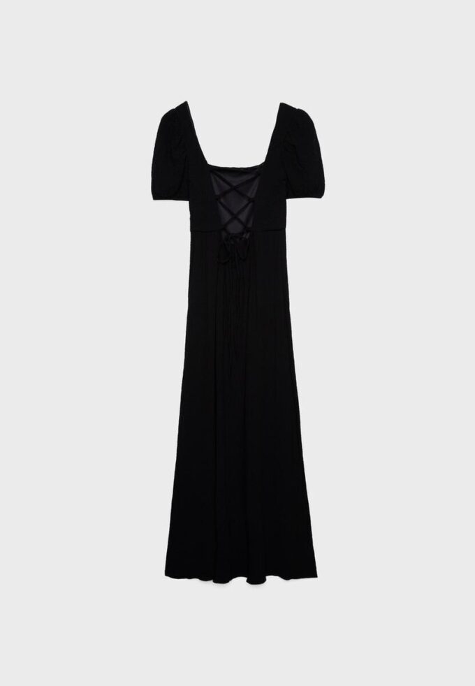 Loose-Fitting Maxi Dress with Criss-Cross Back Loose-Fitting Maxi Dress with Criss-Cross Back