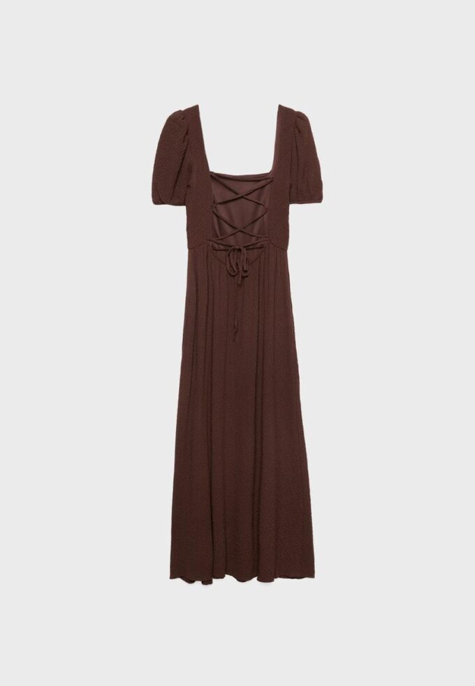Loose-Fitting Maxi Dress with Criss-Cross Back Loose-Fitting Maxi Dress with Criss-Cross Back