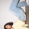 Low-Rise Barrel-Leg Jeans