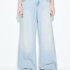 Low-Rise Double-Button Jeans