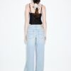 Low-Rise Double-Button Jeans