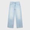 Low-Rise Double-Button Jeans