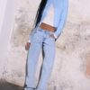 Low-Rise Straight Leg Jeans