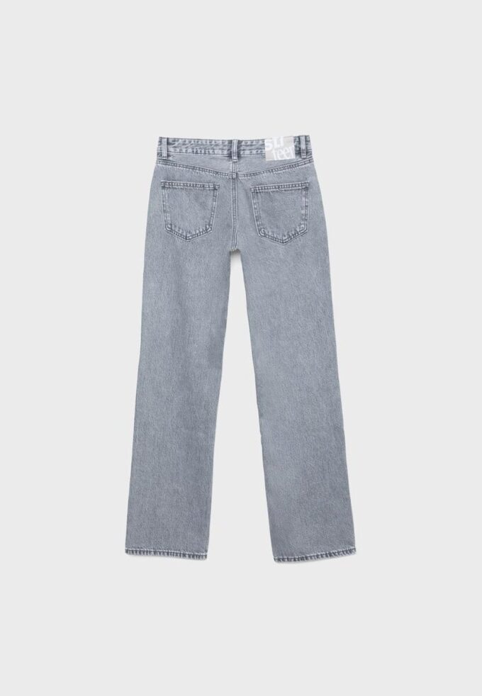 Low-Rise Straight Leg Jeans
