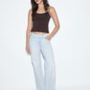 Low-Rise Straight-Leg Jeans with Hammer Waistband Low-Rise Straight-Leg Jeans with Hammer Waistband