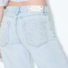 Low-Rise Wide-Leg Jeans with Star Detail