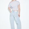 Low-Rise Wide-Leg Jeans with Star Detail