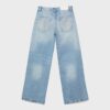 Low-Rise Wide-Leg Jeans with Star Detail