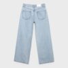 Low-Waist Wide-Leg Jeans with Rhinestones