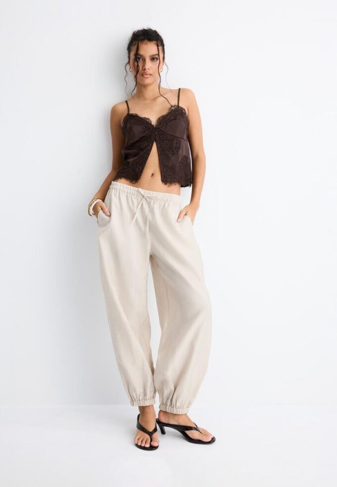 Lyocell Sarouel Trousers Lyocell Sarouel Trousers