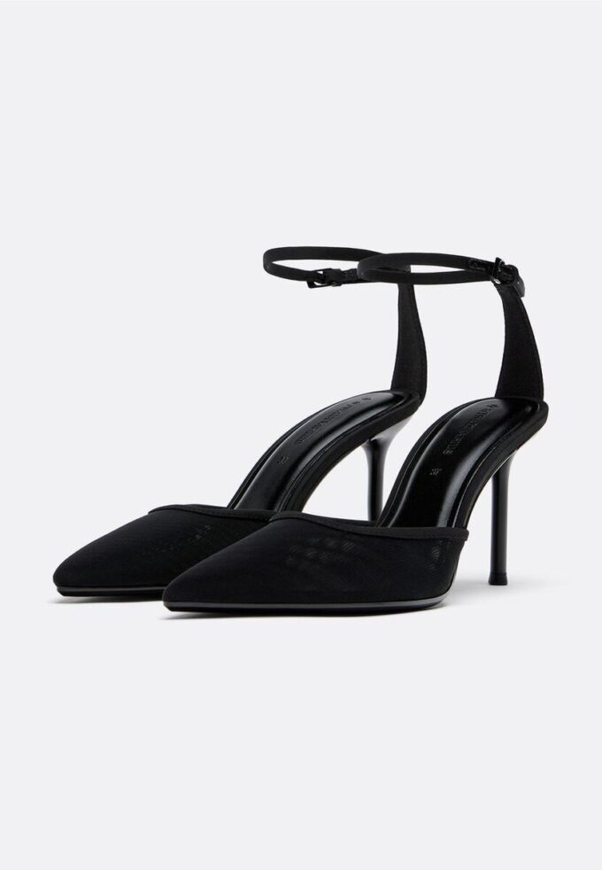Mesh High-Heel Shoes