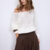 Mesh Knit Boat Neck Jumper Mesh Knit Boat Neck Jumper