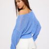 Mesh Knit Boat Neck Jumper Mesh Knit Boat Neck Jumper