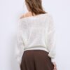 Mesh Knit Boat Neck Jumper Mesh Knit Boat Neck Jumper