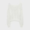 Mesh Knit Boat Neck Jumper Mesh Knit Boat Neck Jumper