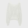 Mesh Knit Boat Neck Jumper Mesh Knit Boat Neck Jumper