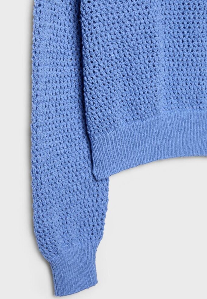 Mesh Knit Boat Neck Jumper Mesh Knit Boat Neck Jumper
