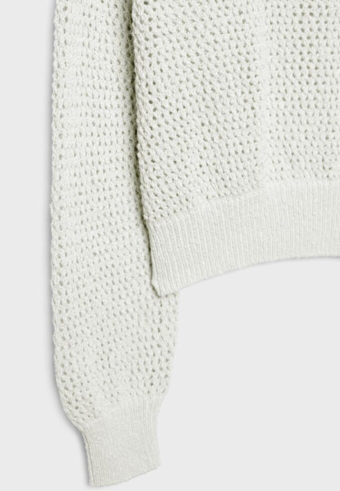 Mesh Knit Boat Neck Jumper Mesh Knit Boat Neck Jumper