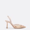 Mesh Rhinestone Heeled Shoes Mesh Rhinestone Heeled Shoes