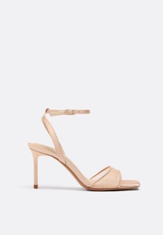 Mesh Stiletto Heel Sandals
