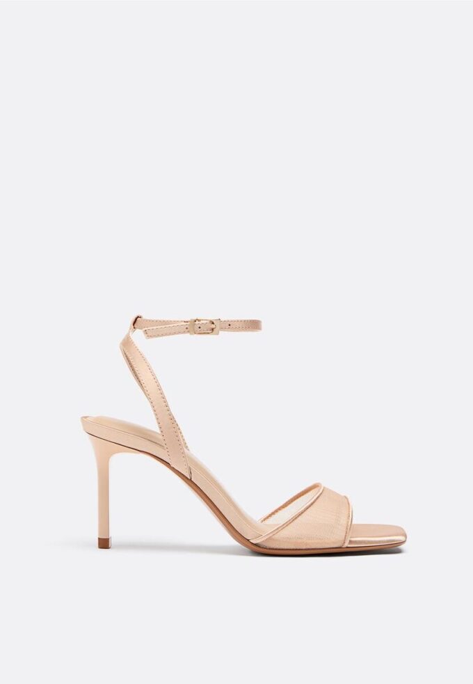 Mesh Stiletto Heel Sandals Mesh Stiletto Heel Sandals