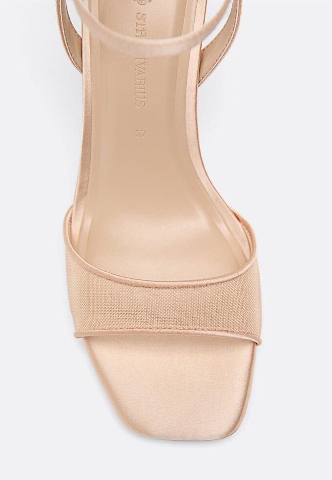 Mesh Stiletto Heel Sandals Mesh Stiletto Heel Sandals