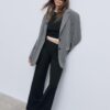 Mesh Trousers with Fold-Over Waist Mesh Trousers with Fold-Over Waist