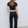 Mesh Trousers with Fold-Over Waist Mesh Trousers with Fold-Over Waist