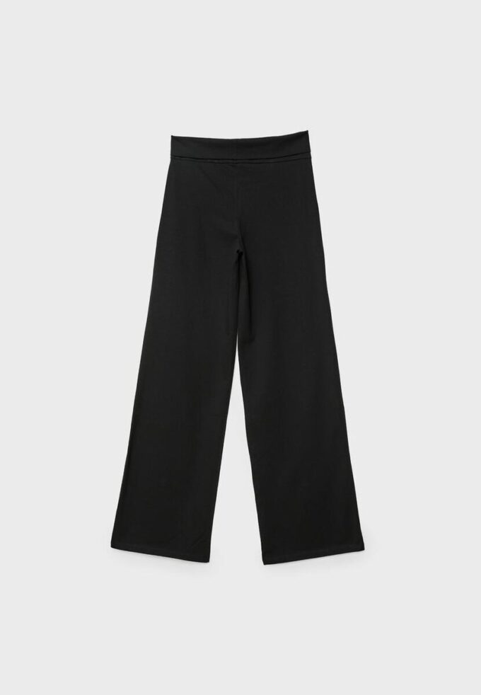Mesh Trousers with Fold-Over Waist Mesh Trousers with Fold-Over Waist