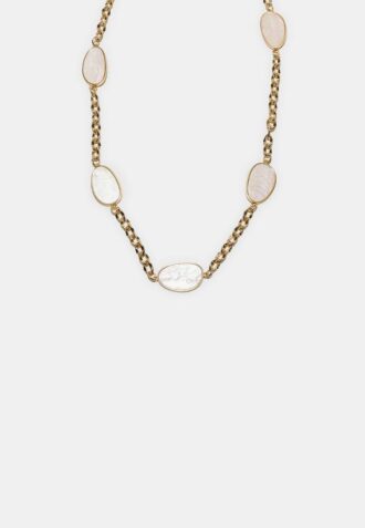 Metal Belt with Coloured Stones and Chain