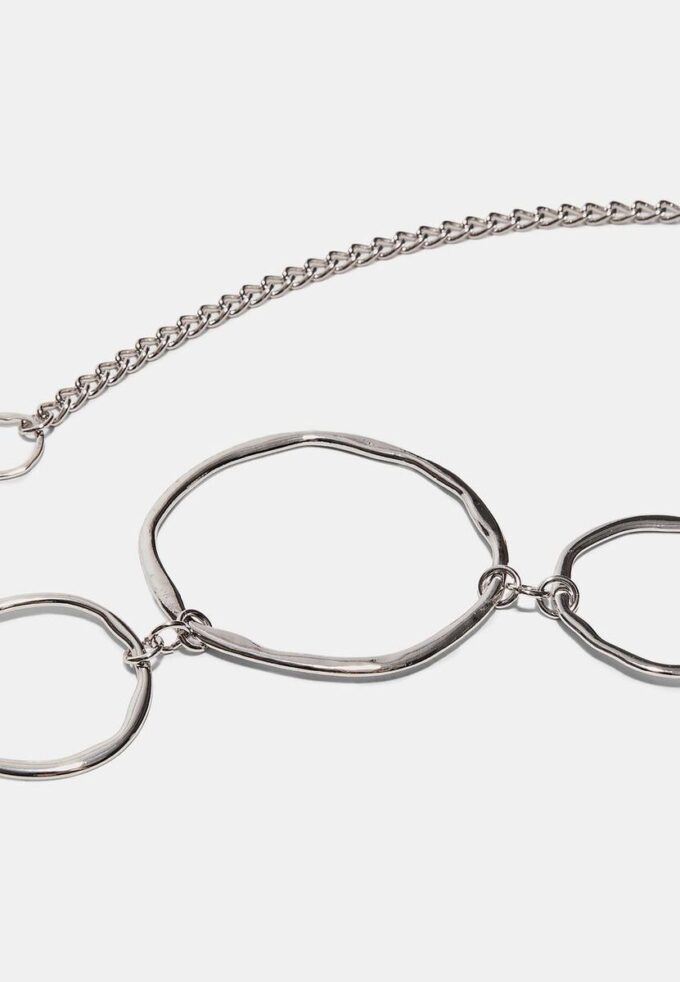 Metal Belt with Large Ovals