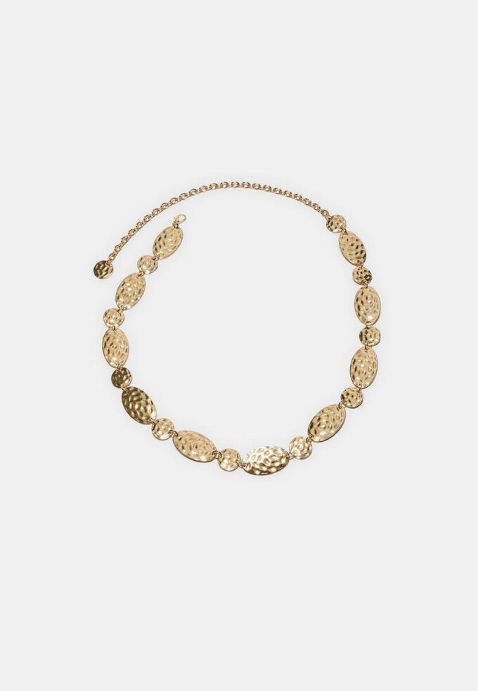 Metal Belt with Oval Coins