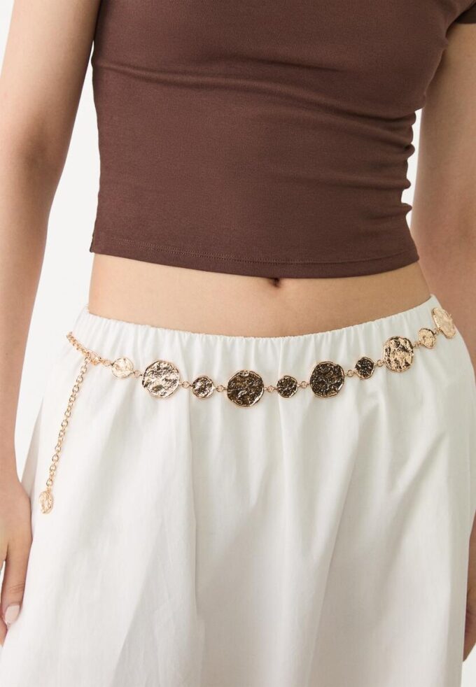 Metal Belt with Round Plates