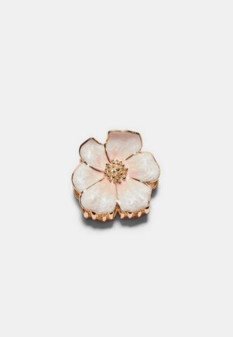 Metallic Flower Hair Clip