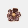 Metallic Flower Hair Clip