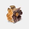 Metallic Flower Hair Clip